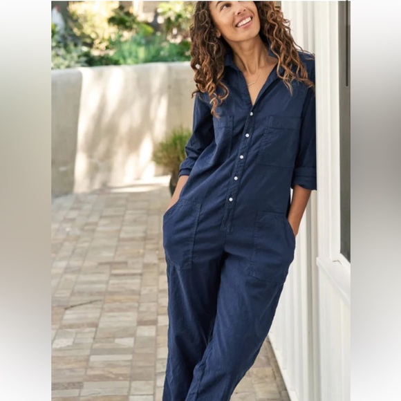 Frank & Eileen Northern Jumpsuit in Navy - Picture 2 of 7